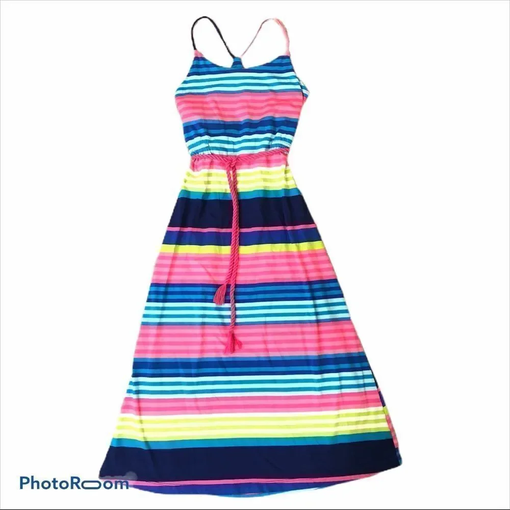 Girls Striped Children’s Place Maxi Dress Size 7/8 - Picture 1 of 7